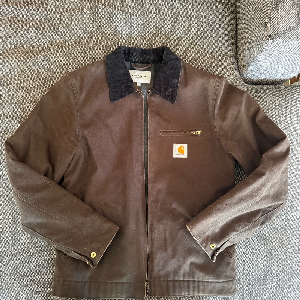 Carhartt Work in Progress Detroit jacket Men's Dark Brown Military Jacket